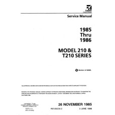 Cessna 210 and T210 Series Shop Service Repair Manual 1985 1986